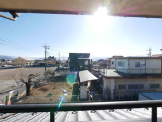 【展望】 | 甲斐市竜王 内外装一新 平成12年築中古戸建 敷地広々88坪 | 2階から南東側を望む