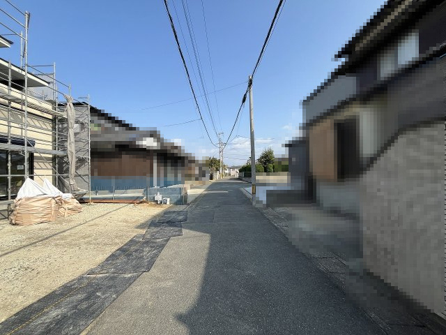 【その他】 | 福岡市東区奈多1丁目3期　1号棟（全1棟）【仲介手数料無料・0円】 | 現地写真。前面道路です。