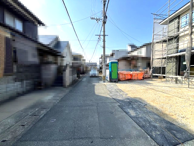 【その他】 | 福岡市東区奈多1丁目3期　1号棟（全1棟）【仲介手数料無料・0円】 | 現地写真。前面道路です。