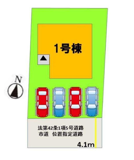 【区画図】 | 福岡市東区奈多1丁目3期　1号棟（全1棟）【仲介手数料無料・0円】 | 区画図です。