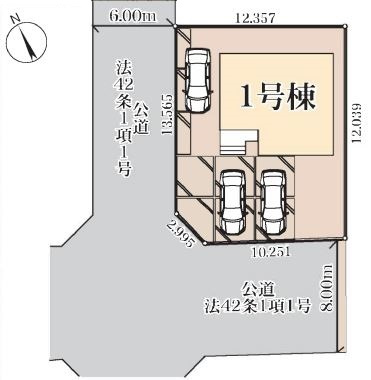 リーブルガーデン．S　深谷岡里第２　の区画図|現地区画図