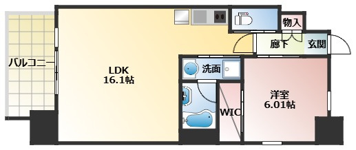 プレジオ梅田の間取り