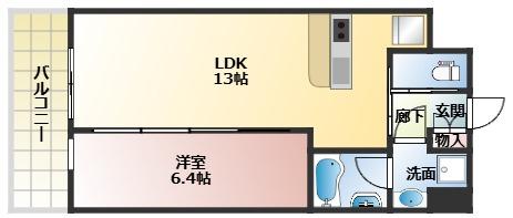 プレジオ梅田　扇町小学校区の間取り