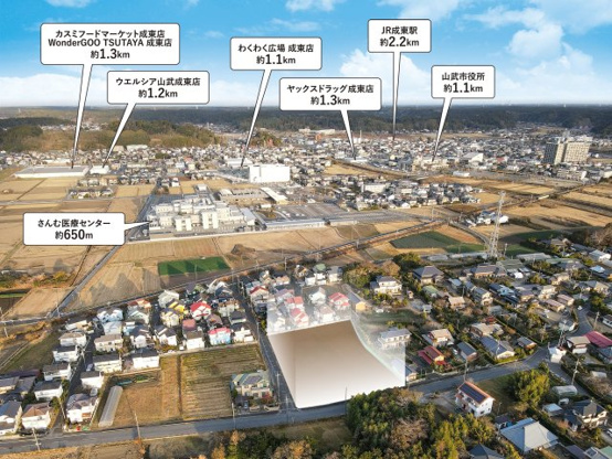 山武市島C区／建築条件付き売地の画像