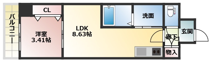 アーバンパーク新大阪の間取り