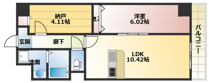 アーバンパーク新大阪の間取り