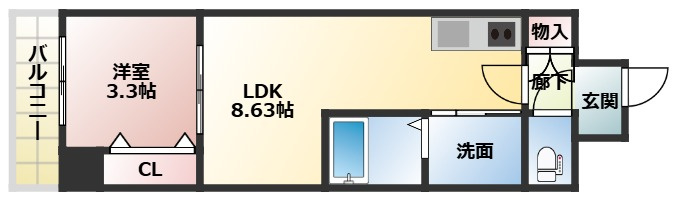アーバンパーク新大阪の間取り