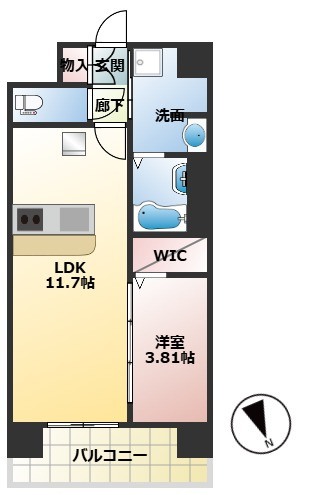 WORVE吹田江坂の間取り