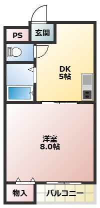 マンションサンベルの間取り