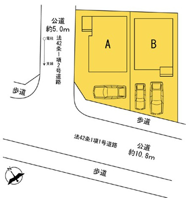 【区画図】 | 海老名市国分寺台4丁目 新築戸建 全2棟