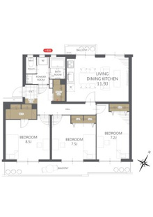 【間取り】中落合第一住宅四五二号棟 