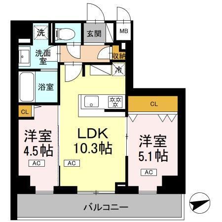 【間取り】 | ロイジェント南池袋
