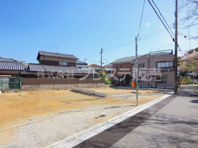 【その他】 | 生駒市中菜畑２丁目の新築一戸建 全２区画 | 現地写真（建物の建築工事を開始する前に撮影したものです）※現地に係員は常駐しておりません。