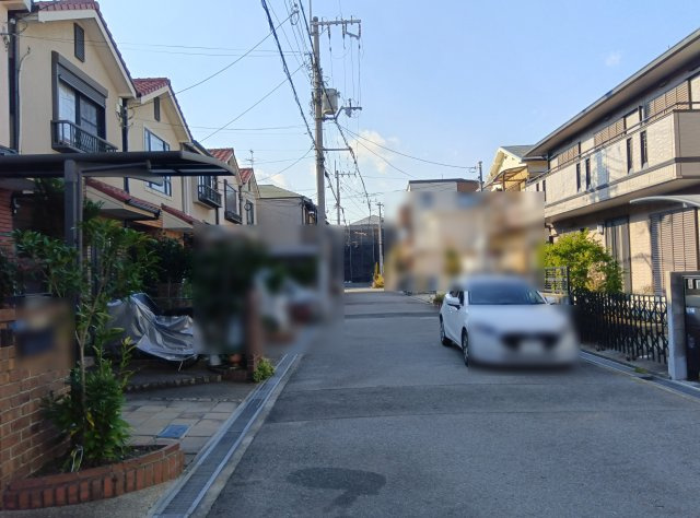 常吉1丁目戸建の前面道路含む現地写真|前面道路含む現地写真です