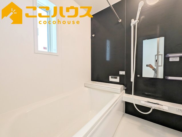 糸満市座波第2　クレイドルガーデン　新築戸建て　全4棟　2号棟の浴室|お子様とゆっくりくつろげる1坪ユニットバス