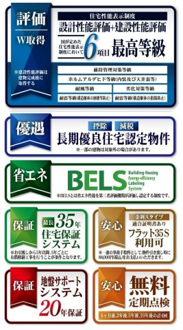 三郷市戸ケ崎１丁目新築戸建【戸ヶ崎小学校：4分】の構造・工法・仕様|各種税制優遇ある長期優良住宅認定物件・BELS省エネ認定