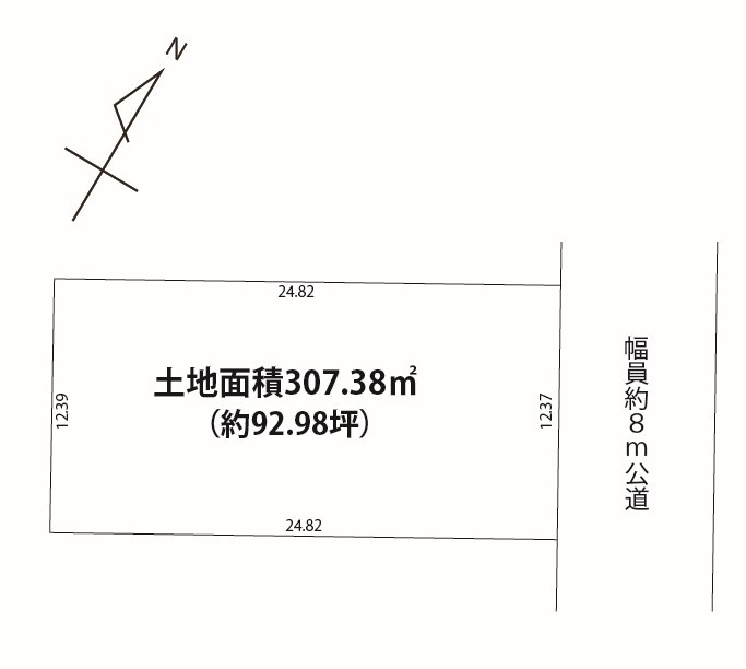 名東区若葉台の土地図