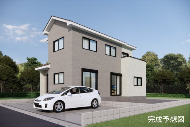 高崎市岩鼻町（全1棟）1号棟の外観パース|外観パースです