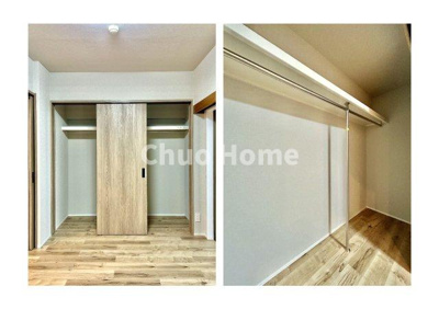 【収納】 | デュオ・スカーラ秋葉原 | 居室にはクローゼットを完備し、自由度の高い家具の配置が叶うシンプルな空間です。お子様の成長と必要になる子供部屋を与えるにはぴったりの間取りですね。