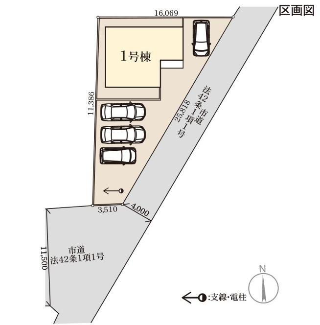 第2土浦市烏山　新築戸建の区画図
