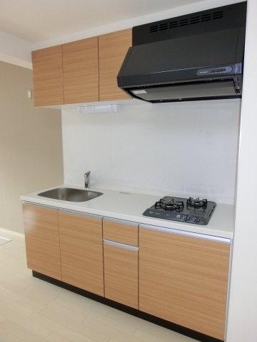 【キッチン】 | アメニティ西田辺 | システムキッチン　２口ガスコンロ
