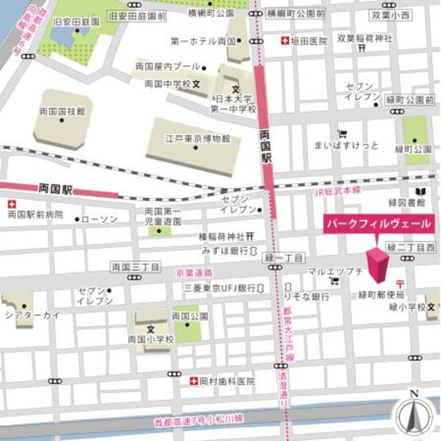 パーク　フィル　ヴェールの地図