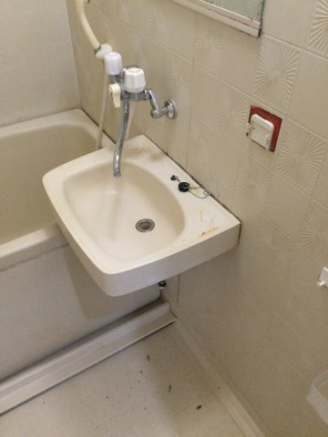 コーポ立花　2号棟の洗面所