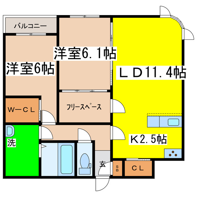 シャルールの間取り