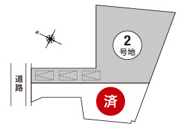 桜谷町 2号地 新築戸建の区画図
