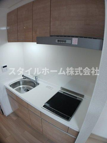 シュタットＡのキッチン|コンパクトなキッチンで掃除もラクラク