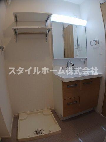 シュタットＡの洗面所|スペースが確保できる洗面所です