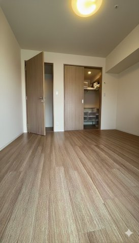 グランスイート白金高輪の寝室|ゆとりの広さです
*AIにて家具・家電を消しております。