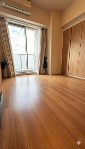 グランスイート白金高輪の子供部屋|ゆったりした子供部屋です
*AIにて家具・家電を消しております。