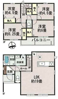 【間取り】 | 【仲介手数料無料！！】府中市日新町3丁目　新築戸建て（全9棟）C号棟　5330万円