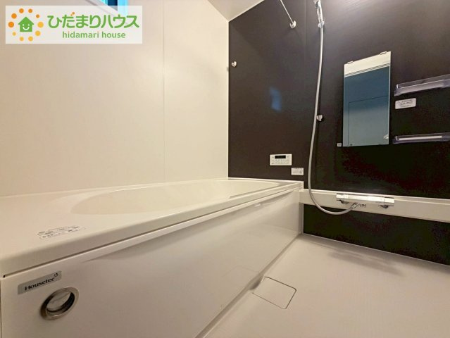 日立市東大沼町1期　新築戸建の浴室|"何歳まで一緒に入ってくれるだろうか・・・。
広いお風呂は、お子様と一緒に入るバスタイムがより楽しくなります。"