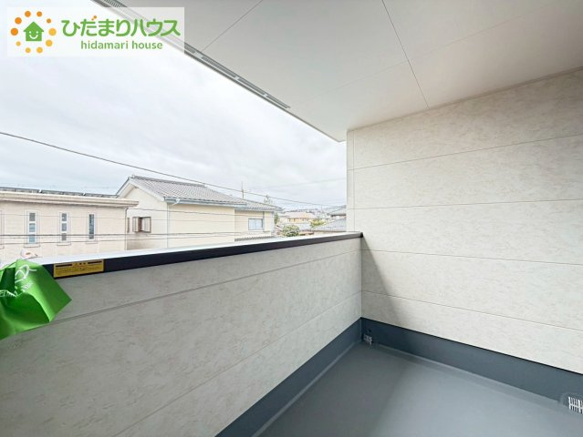 日立市東大沼町1期　新築戸建のバルコニー|人気が高いインナーバルコニーを採用♪天候を気にせず洗濯物を干せ、紫外線も気にせずに済みます(*^^)v