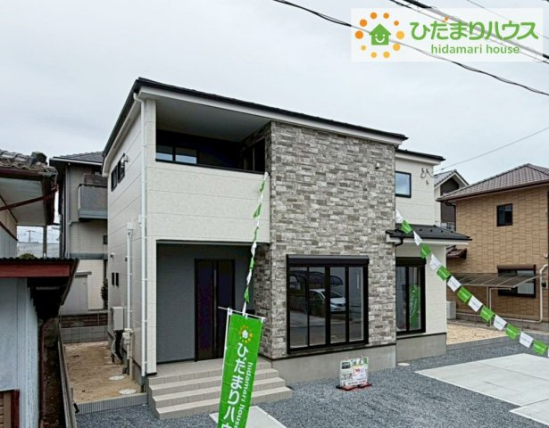 日立市東大沼町1期　新築戸建の外観|明るい印象を受ける今から見たいも大歓迎！お気軽にお問い合わせください☆彡オシャレな外観です！
