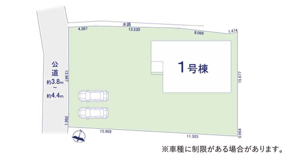 つくば市栗原1期　新築戸建の区画図
