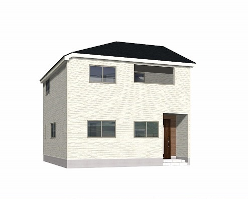 高知市長尾山町　新築戸建ての完成予想図|外観の完成予想図です