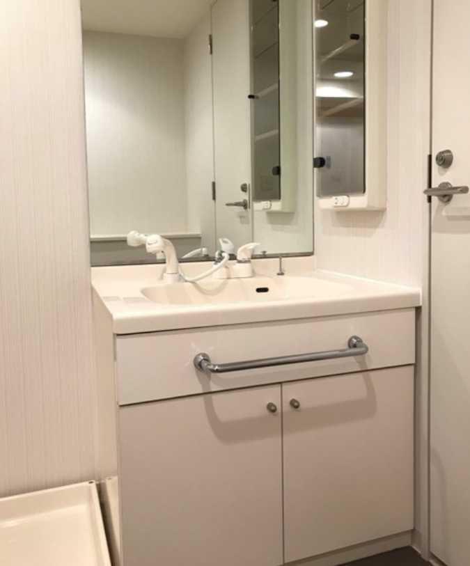 グランドメゾン三軒茶屋　駅近　分譲賃貸　眺望良好の洗面所