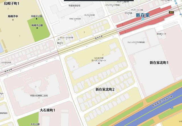 コスモ六甲ガーデンフォートの地図