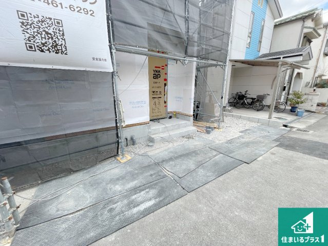 八尾市上之島町南　第2期　新築一戸建ての外観|現在建築中！落ち着いた街並みで新生活を始めることが出来そう！周辺の物件も併せてご紹介させて頂きます！
