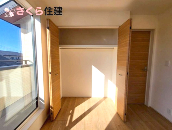 高根沢町宝積寺　3号棟の収納|各居室には充実の収納が揃っています◎