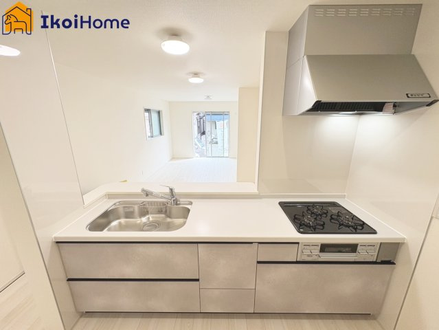 明石市藤が丘1丁目３期　新築戸建　の居間・リビング|◆同社施工例◆フロアーコーティング・エアコン・壁掛けテレビ・などを住宅ローンに組込む事も可能です