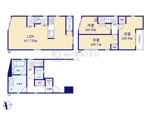 【間取り】 | 陽の光をたっぷりと浴びながら気持ち良く生活が出来ます。夢のマイホーム、夢ではなく実現出来ます！見学・ご相談等、お気軽にご連絡下さい。
