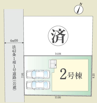 【区画図】 | 大和市上和田4期 新築戸建 全2棟