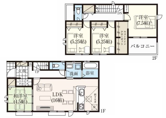 GRAFARE　狭山市柏原21期　全5棟　の外観パース