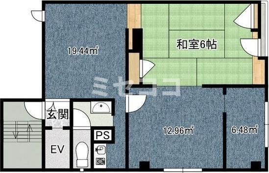 ベイビーフェイスビルの間取り