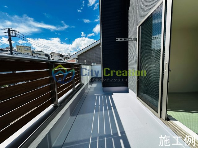 二宮町二宮新築戸建て　5号棟のバルコニー