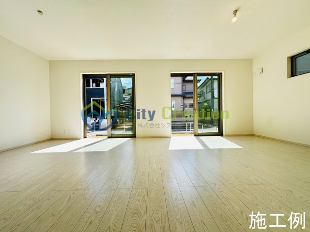 二宮町二宮新築戸建て　5号棟の居間・リビング